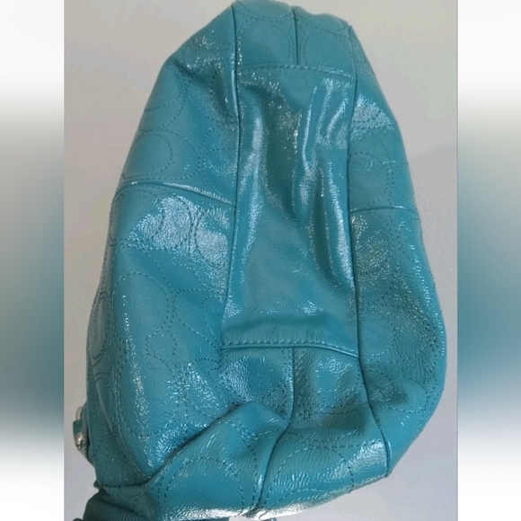 Coach Blue Leather Shoulder Bag - Picture 7 of 10